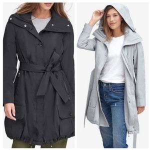 Andrew Marc hooded rain jacket